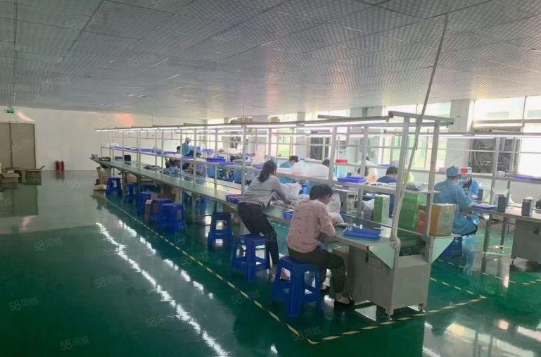 厂房出租观澜主干道旁1400平精装修厂房400平起租可办环评