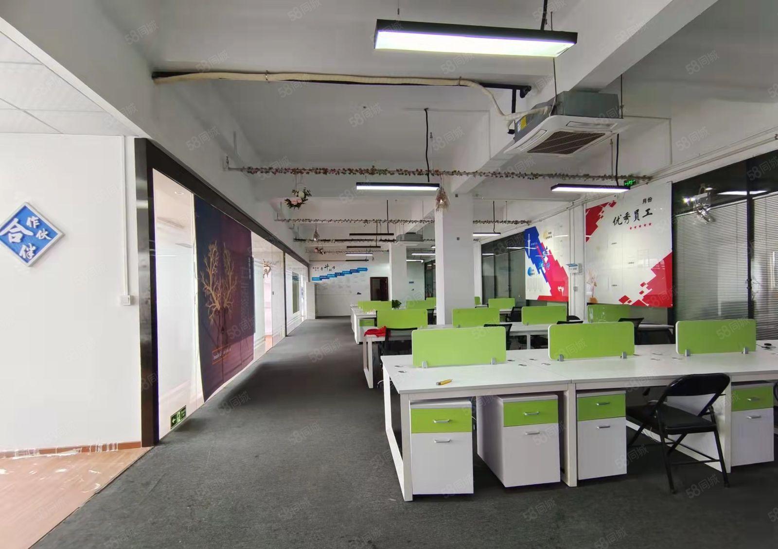 龙华汽车站附近新出精装厂房610平招租，带家私空调