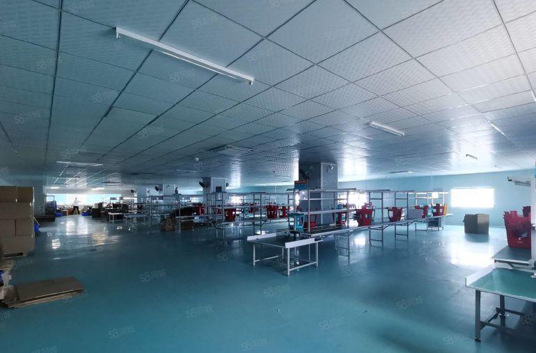 19元起租龙华地铁口工业区新出楼上带装修1980平厂房出租