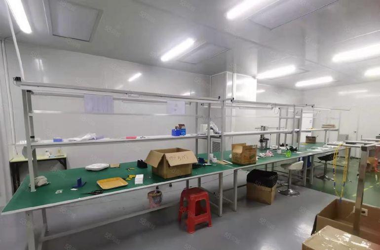 观澜轻轨站附近400平方现成精装修带无尘车间工业园厂房出租