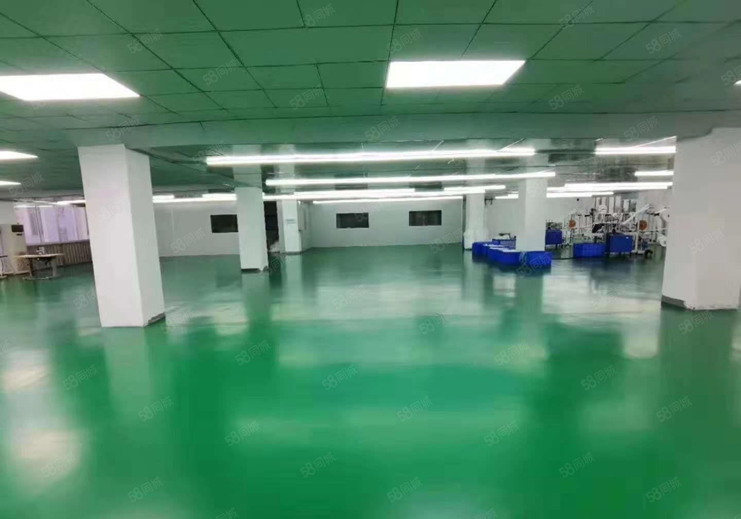 横岗地铁口精装修楼上850平全新地坪漆，带办公室拎包入住