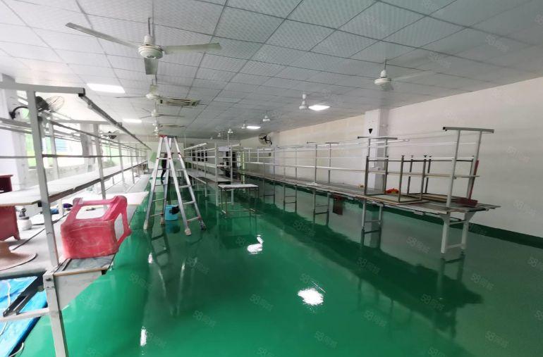 龙岗南联地铁口工业区新出一楼二楼1050平精装修厂房出租分租