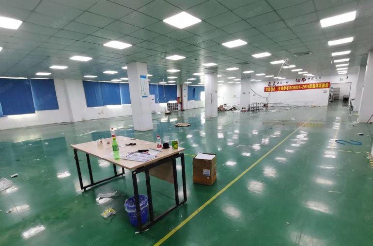 龙岗中心城工业园新出一楼二楼1600平精装修厂房出租可分租