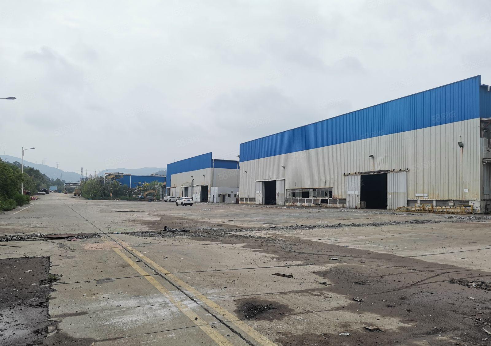 龙岗中心区14米高重工业厂房8万平方带现成行车出租可分租