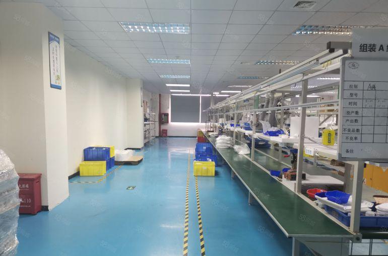 坪地高桥工业园原房东2楼1200平方精装修办公室厂房仓库出租