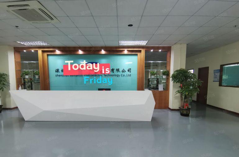 横岗六约工业区原房东红本3楼500平方精装修办公室厂房可分租