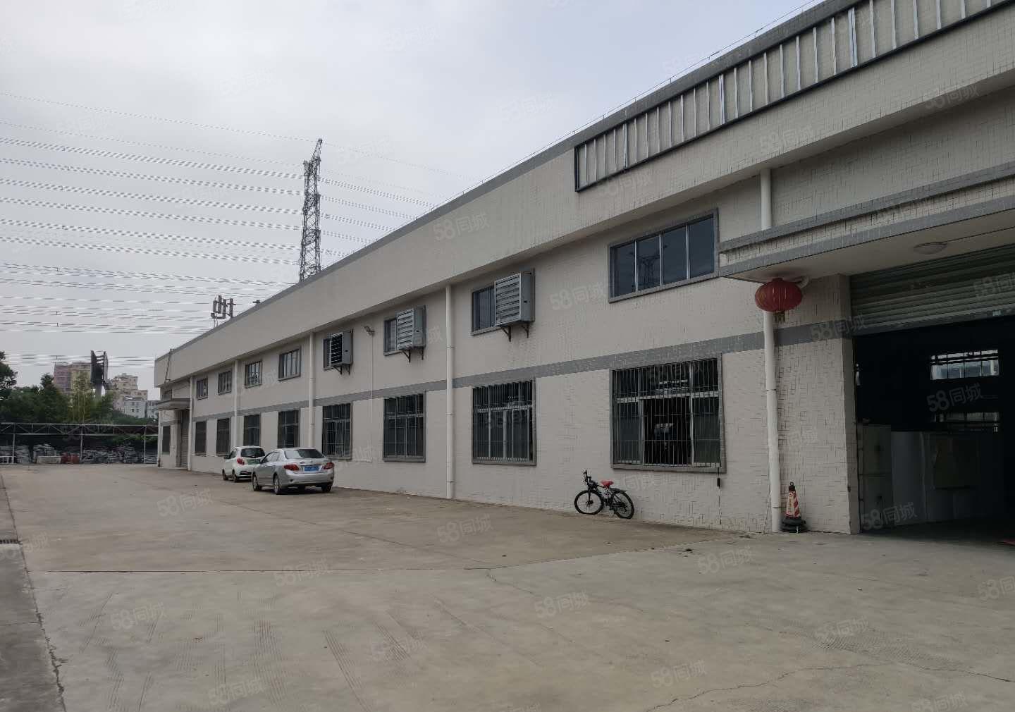 平湖清平高速出口独栋3000平滴水8米钢构厂房出租分租空地大