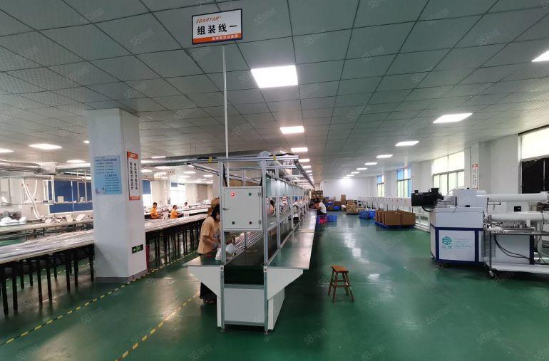 龙岗新生工业区新出一楼二楼2100平厂房出租可分租全新办公室