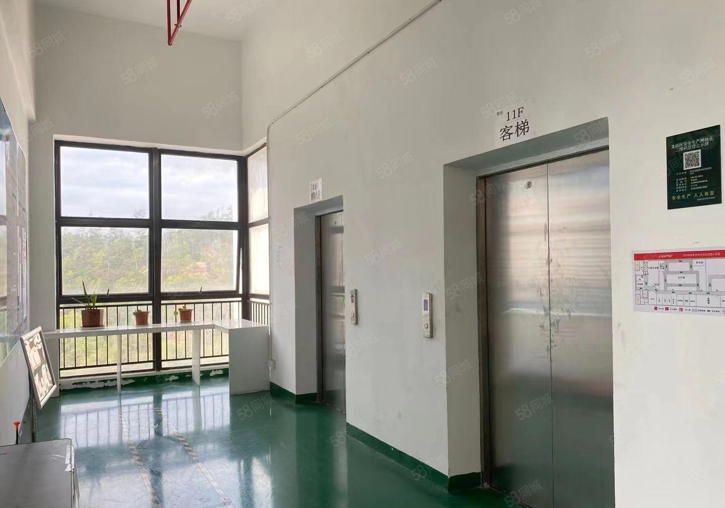 龙岗坪地国际地碳城楼上新出红本工业厂房1780平出租，可分租