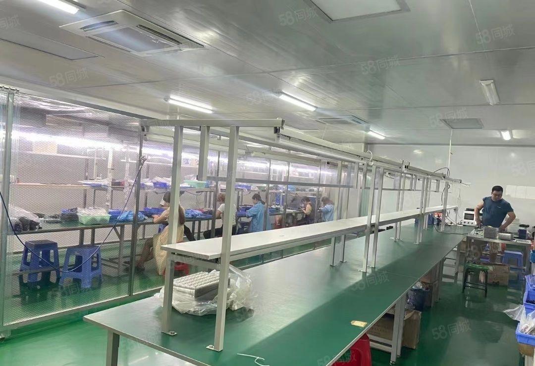 （原房东）龙岗嶂背工业园850平精装修红本厂房出租可大小分租