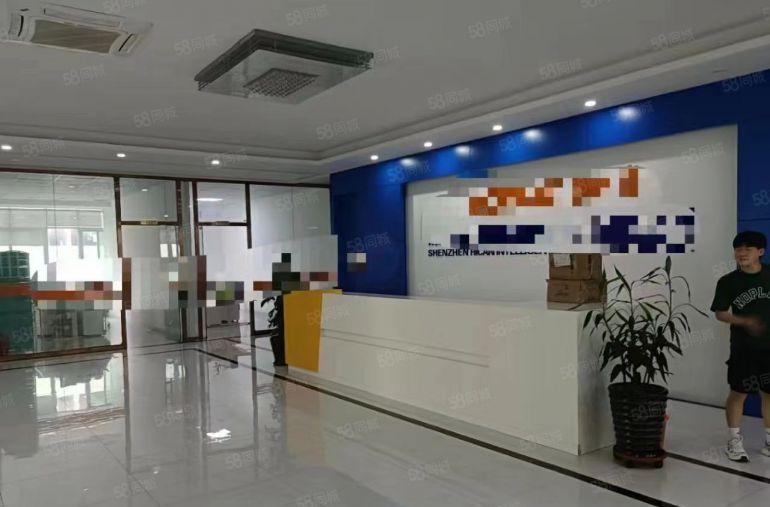 平湖禾花地铁口可分租科技园楼上500平带装修办公室厂房出租