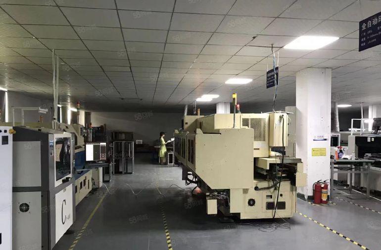 公明蒋石原设备厂出租720平精修现成吊机口3吨货梯园区形象好