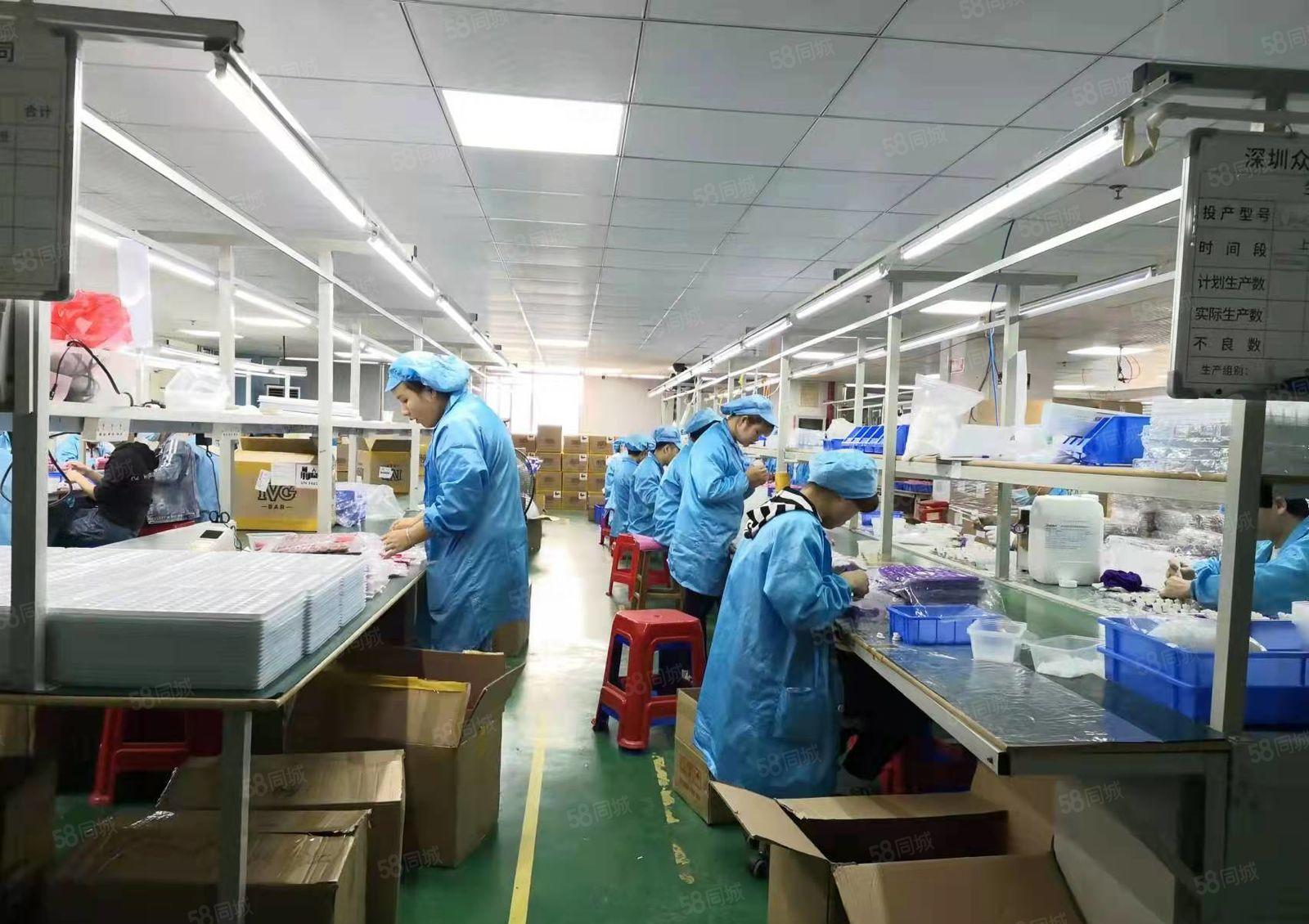 公明楼村聚宝工业园无尘车间厂房出租（700平精装，无转让费）