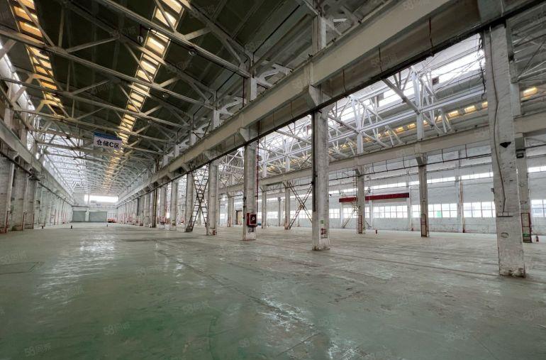 滴水13米光明钢构厂房12000平方出租大小可分租现成行车