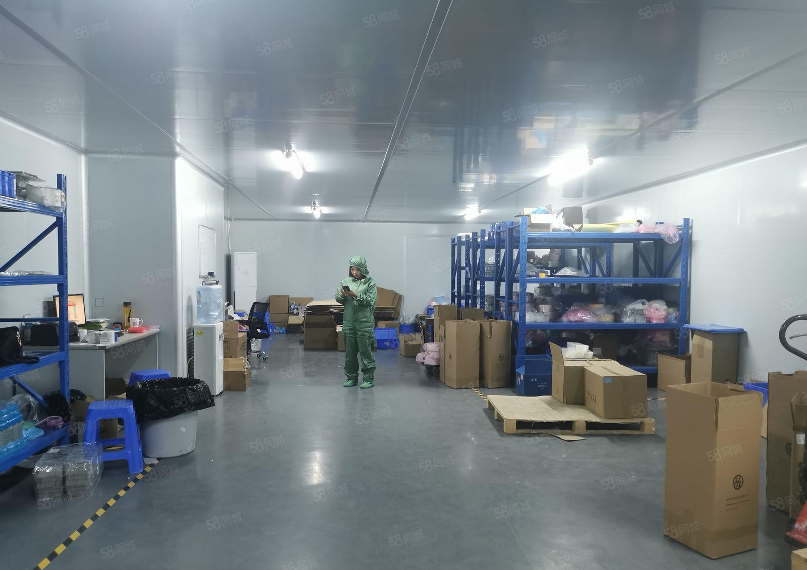 光明楼村大型园区楼上精装修无尘车间无转让费1800平厂房出租