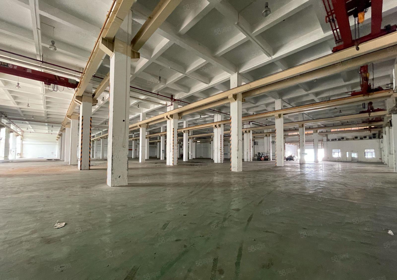 坪山一楼厂房12000平红本厂房出租高度9米带现成行车可分租