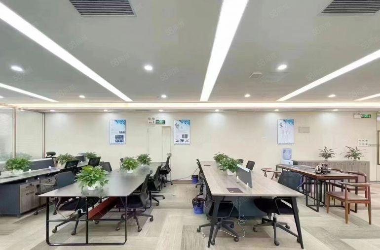 福田中心区新出豪华办公698平，带家私和空调，双面采光，低价