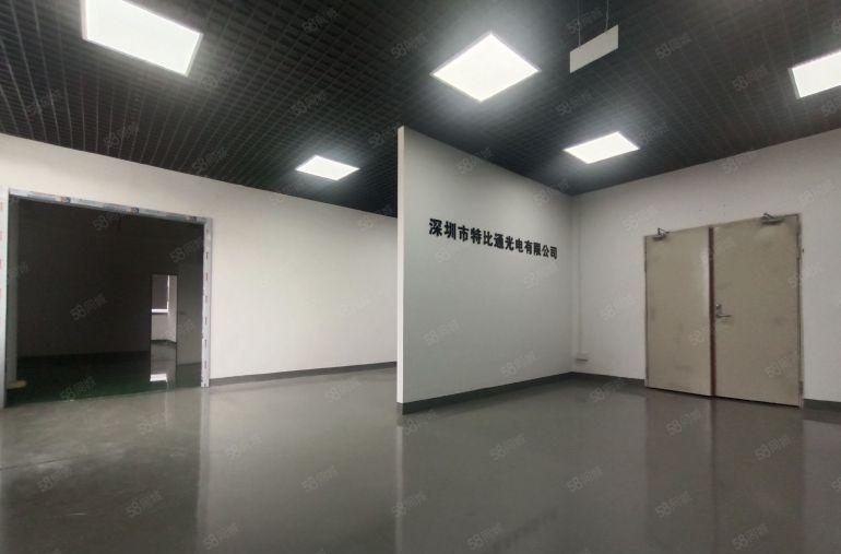 西丽阳光精装修厂房，新地坪漆，现成5台空调4个现成办公室，