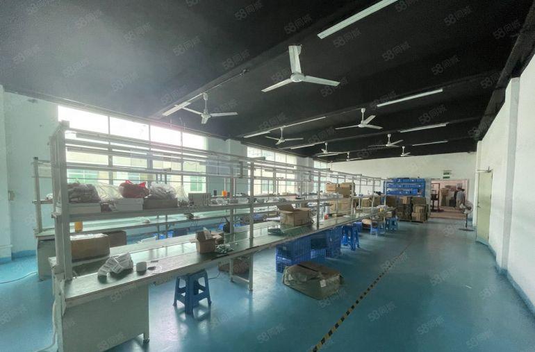 厂房出租福永塘尾3楼1000现成装修无转让费有吊机口