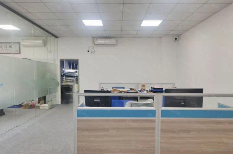 西乡鹤州，恒丰大型工业园楼上650平带现成装修厂房，拎包生产