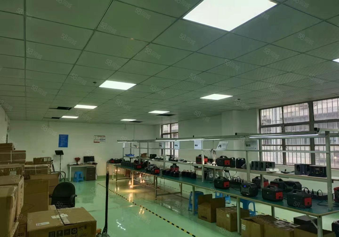 西乡留仙洞新出楼上精装修厂房1010平，适合办公研发生产